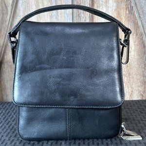 Hobo International Black Leather Organizer Bag